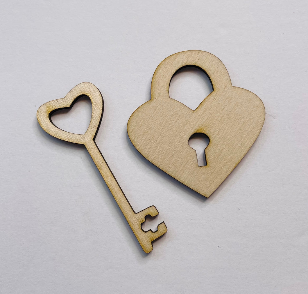 Heart Lock and Key Set